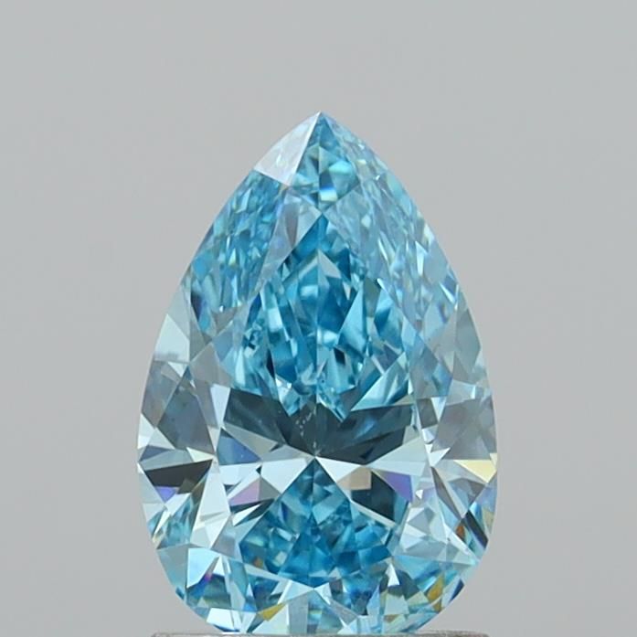 1.38 CT Fancy Vivid Blue PEAR