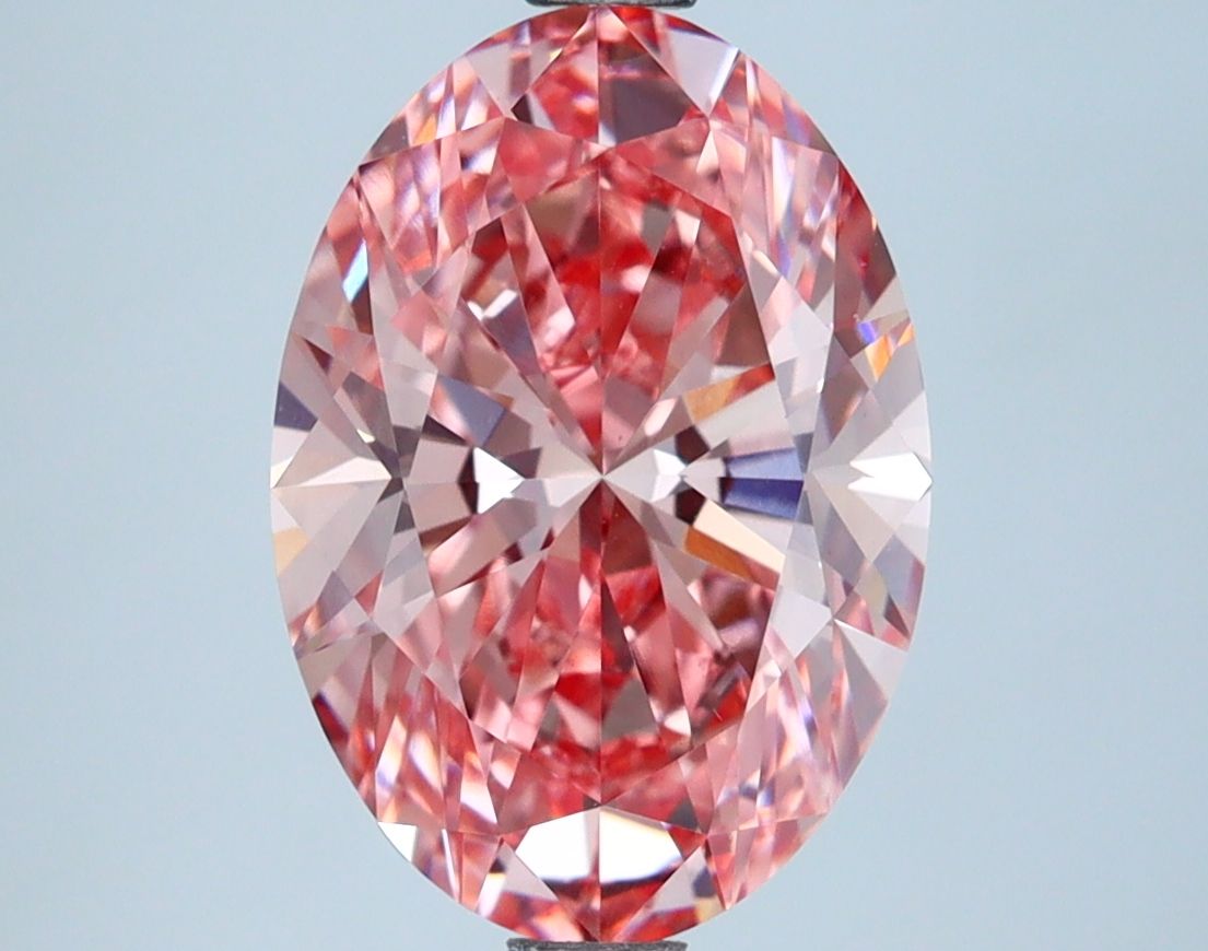 3.14 ct. oval Lab Grown Diamond front image