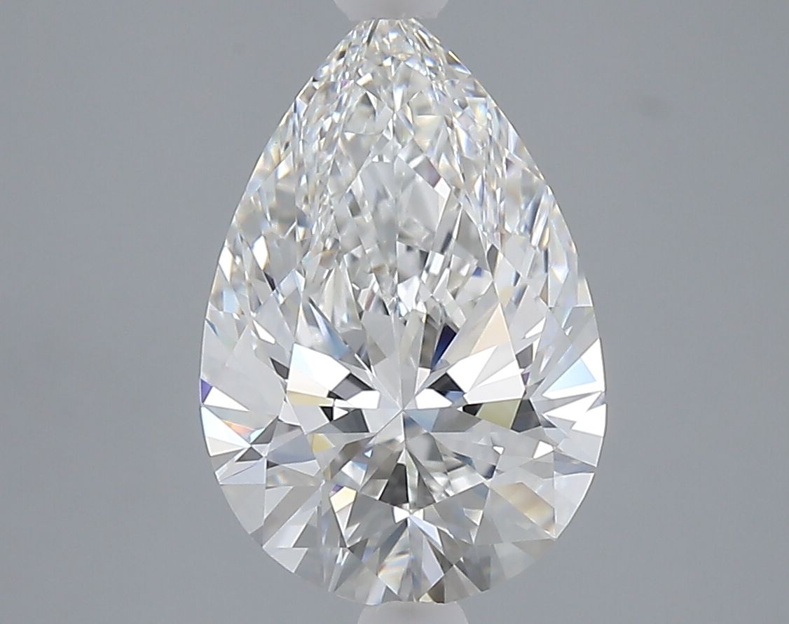 3.07 carat f VVS2 EX Cut IGI pear diamond