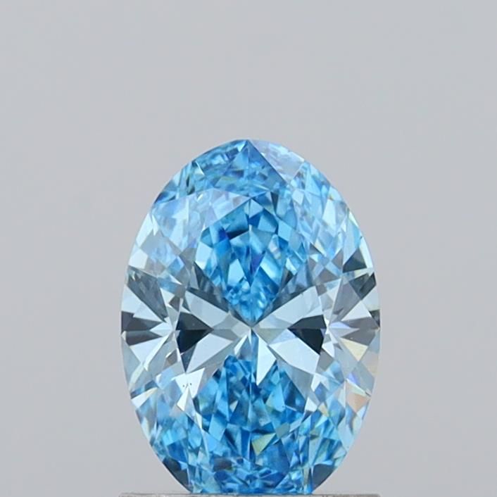 1.09 CT Fancy Vivid Blue OVAL