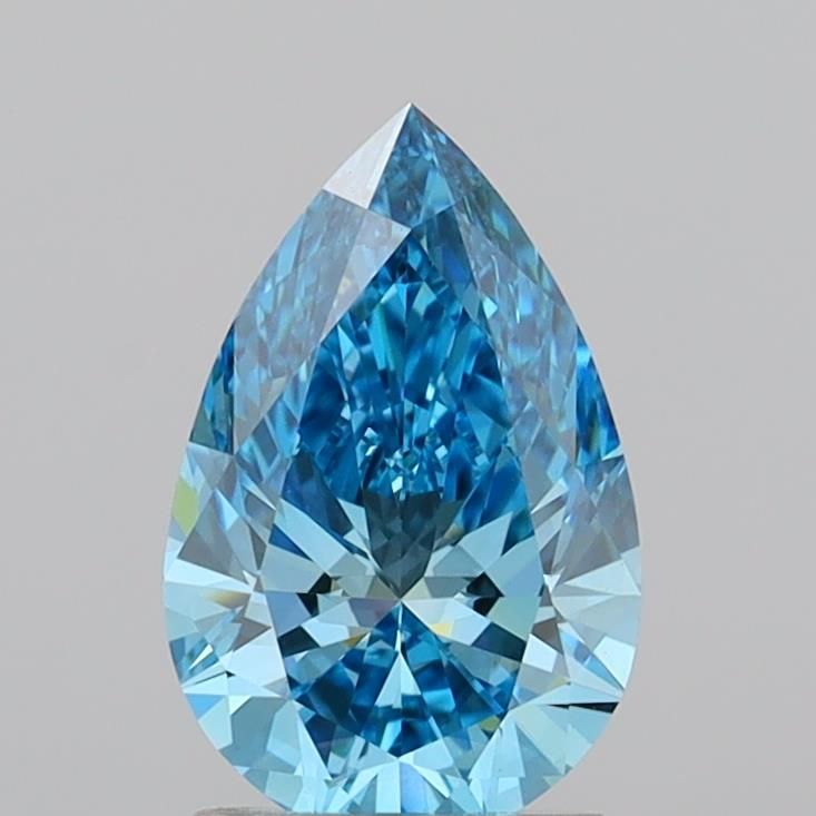 1.79 CT Fancy Vivid Blue PEAR