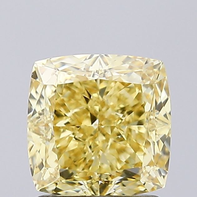 1.55 CT Fancy Intense Yellow CUSHION MODIFIED