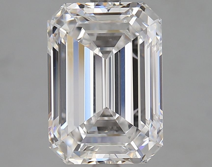 Diamant Émeraude 4.05 ct - Couleur D - Pureté VVS2