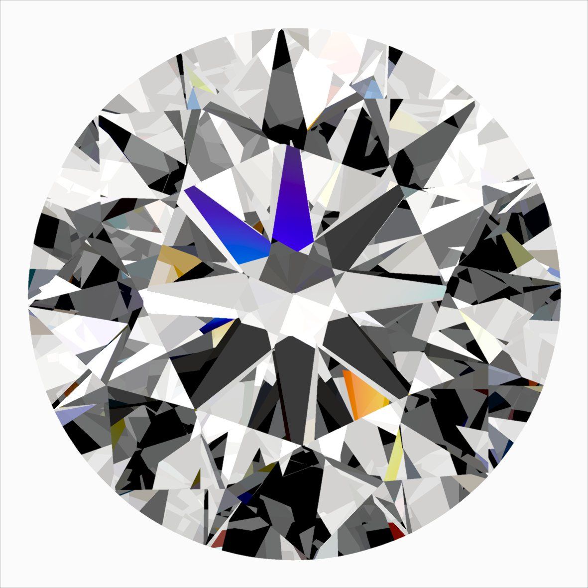 0.37 ct Round diamond