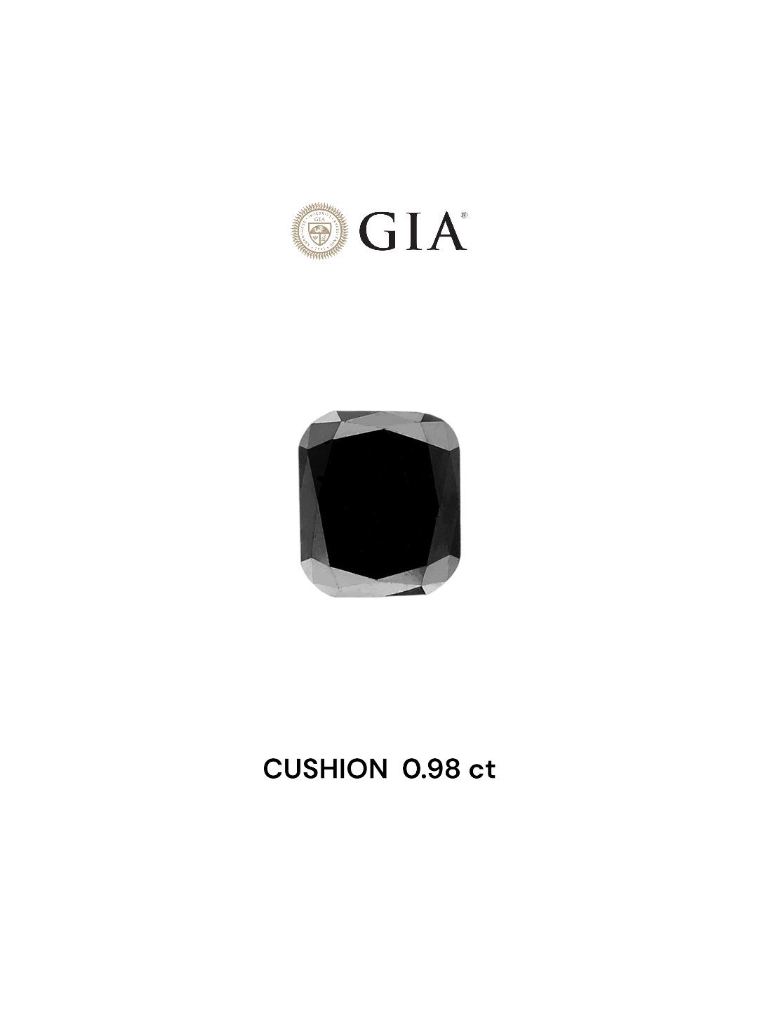 Diament 0.98 ct Fancy Black/VVS2