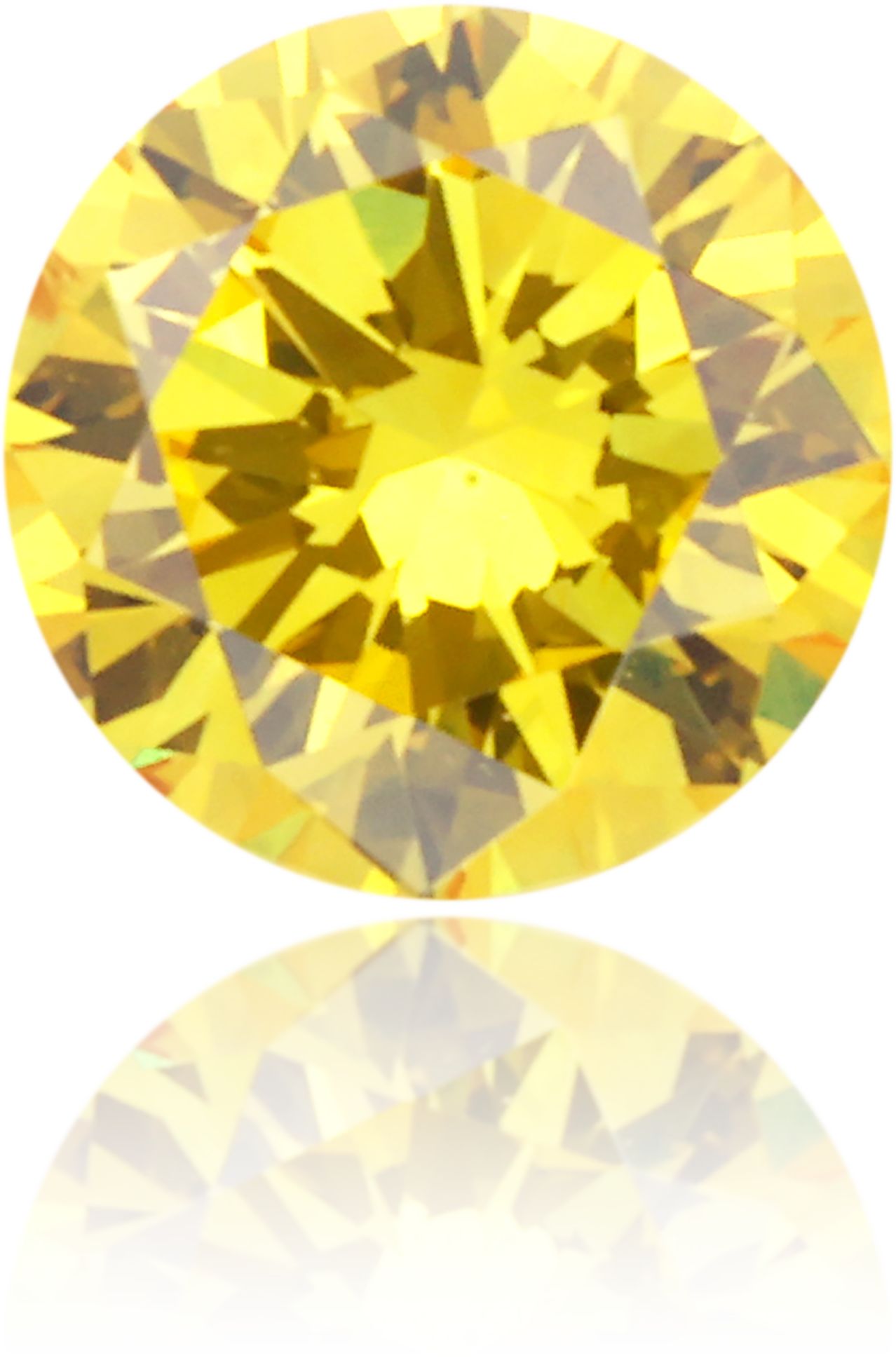 Diament 0.21 ct Fancy Vivid Orangey Yellow/SI1