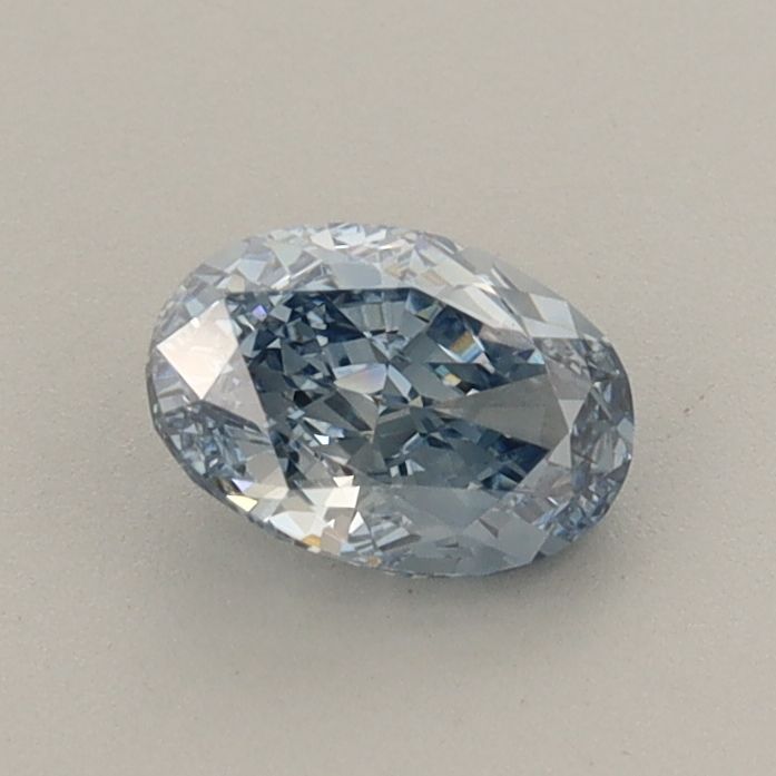 0.66 CT Fancy Vivid Blue OVAL