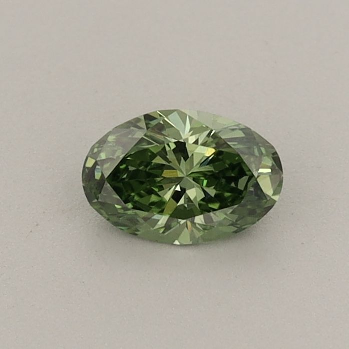 0.32 CT Fancy Vivid Green OVAL
