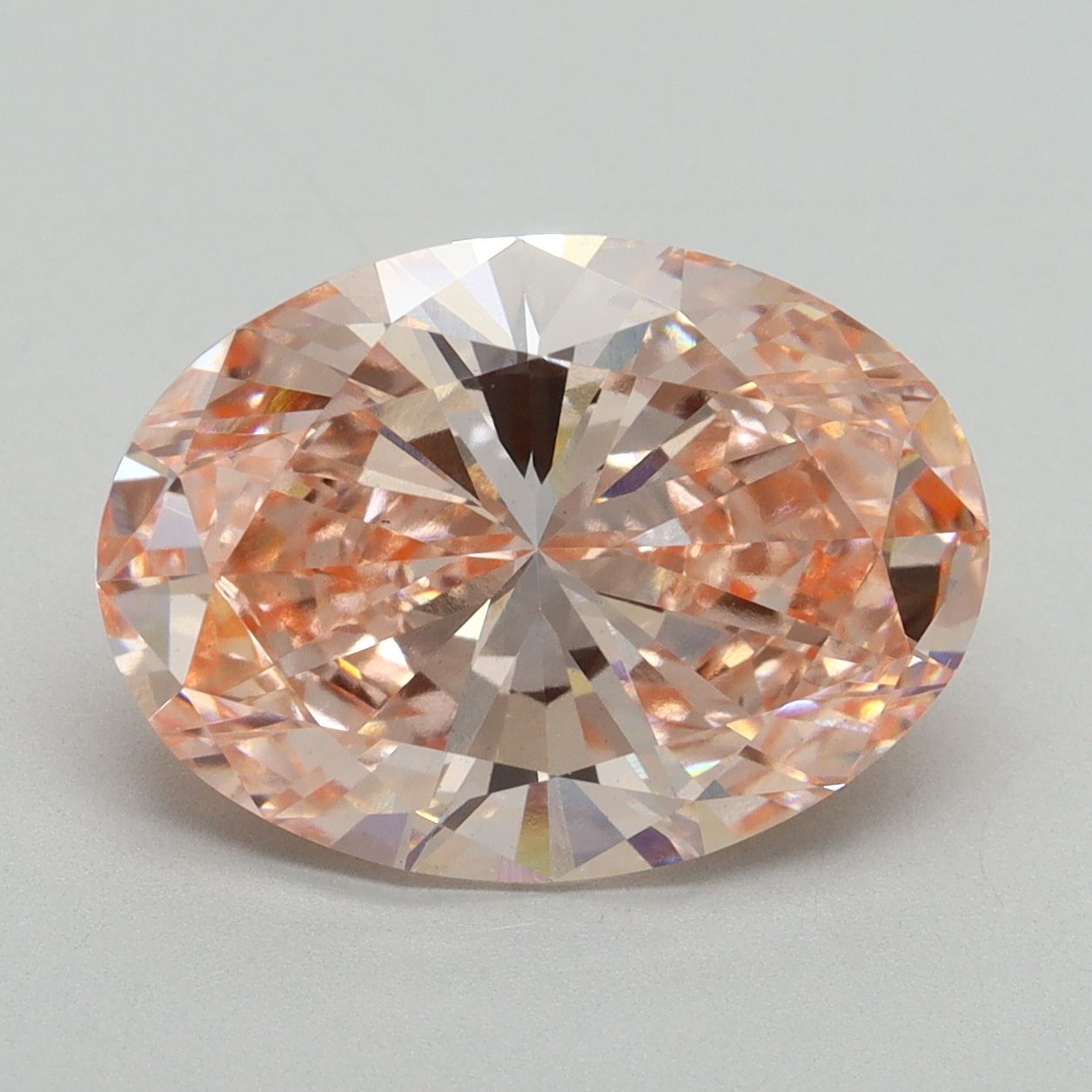5.11 ct. oval Lab Grown Diamond front image
