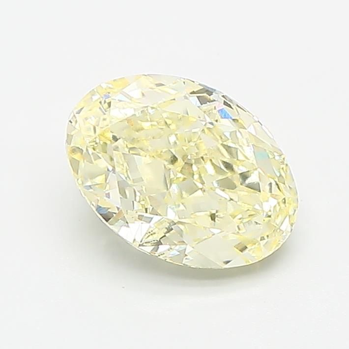 1.53 CT Fancy Light Yellow OVAL