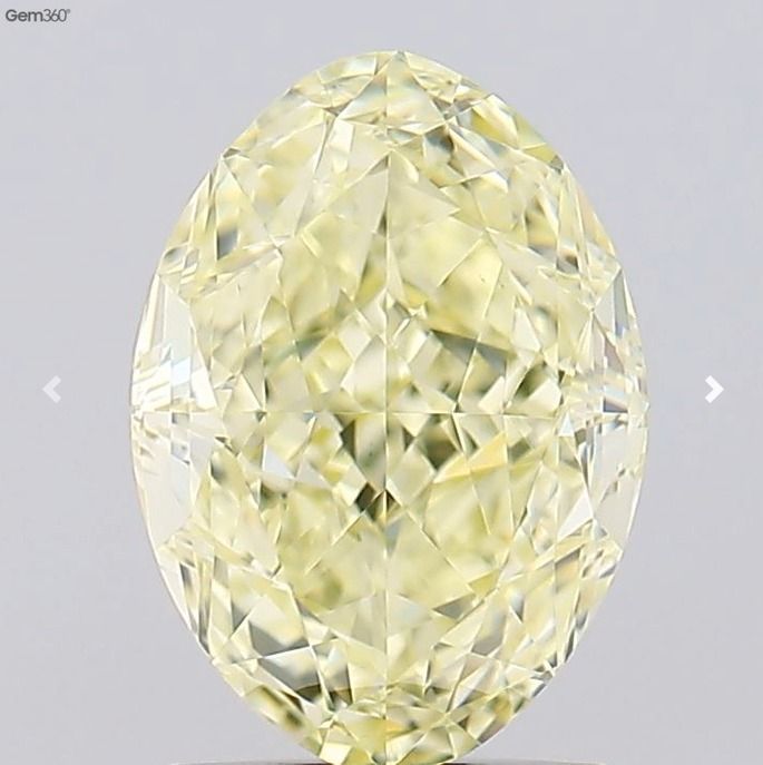 Diament 2.01 ct Fancy Light Yellow/VS2
