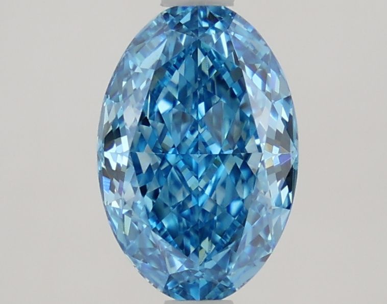 1.64 CT Fancy Vivid Blue OVAL