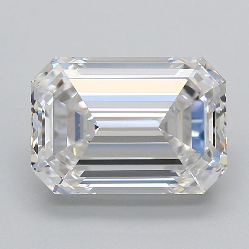 Diamant Émeraude 4.16 ct - Couleur D - Pureté VVS2