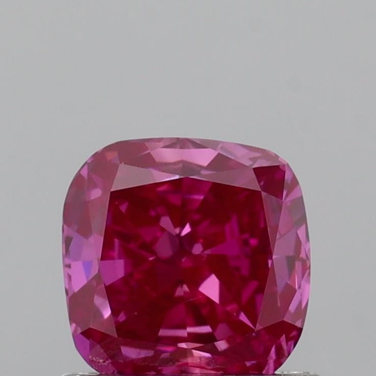 0.84 CT Fancy Vivid Pink CUSHION MODIFIED