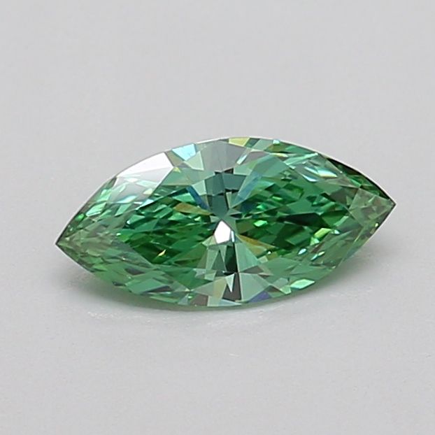 0.43 CT Fancy Vivid Green MARQUISE