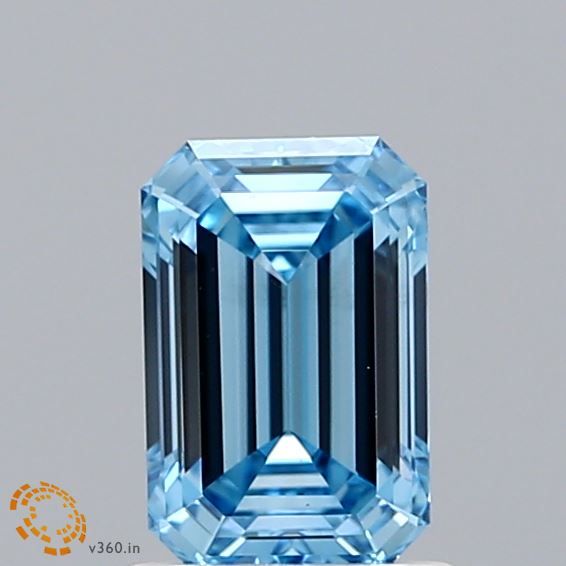 1.05 CT Fancy Vivid Blue EMERALD