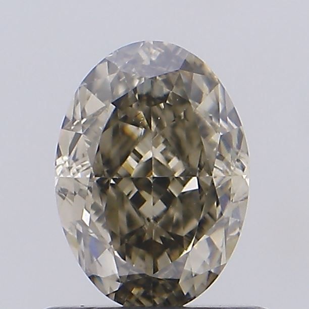 0.81 CT Fancy Light Yellowish Gray OVAL