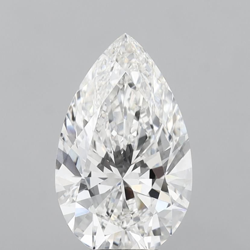 3.01 carat f VVS2 EX Cut IGI pear diamond