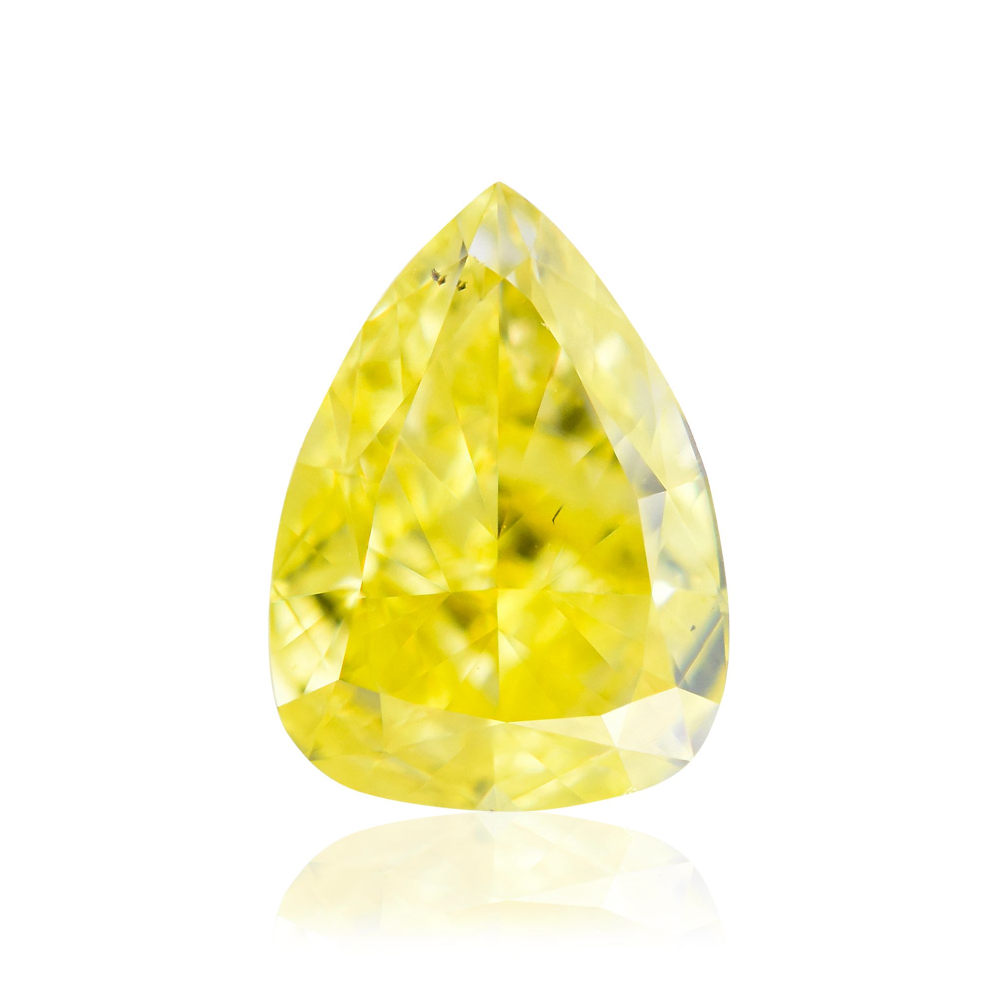 Diament 0.8 ct Fancy Vivid Yellow/SI1