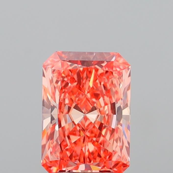 1.55 CT Fancy Vivid Orange Pink RADIANT