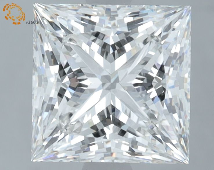 2.59 ct. princess Lab Grown Diamond front image