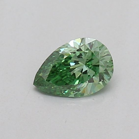 0.15 CT Fancy Vivid Green PEAR