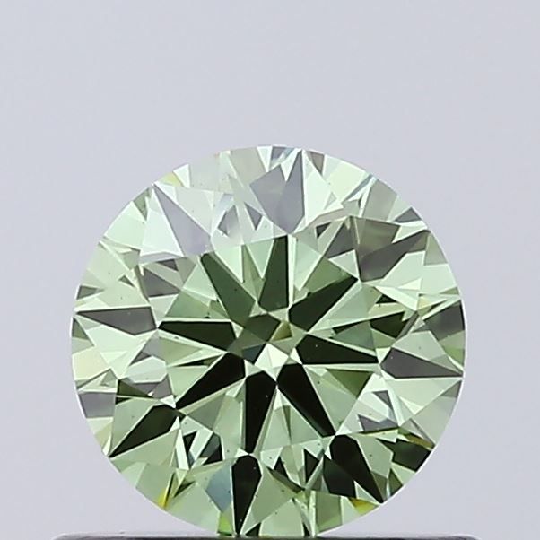 0.6 CT Fancy Vivid Green ROUND
