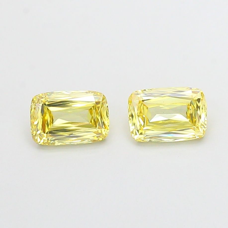 0.76 CT Fancy Yellow CUSHION MODIFIED
