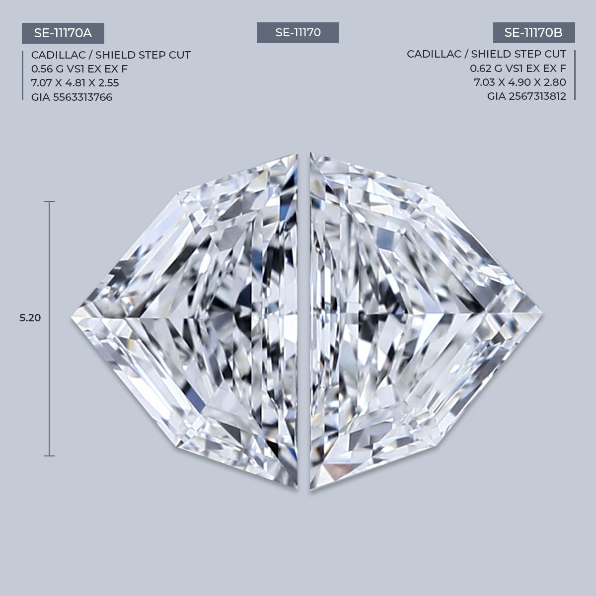 0.62 ct Shield Diamond