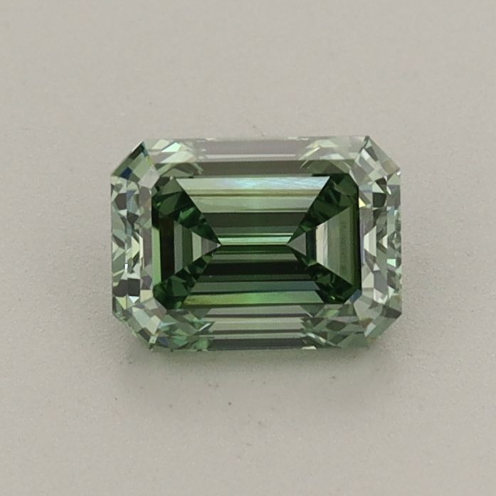 0.66 CT Fancy Vivid Green EMERALD