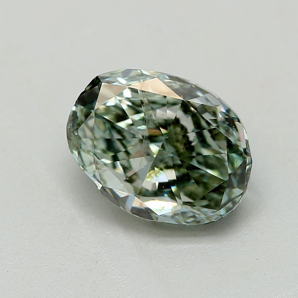 Diament 1.0 ct Fancy Deep Green/I1