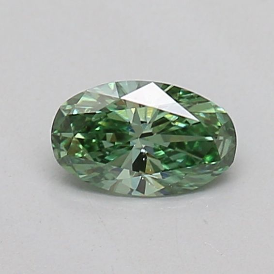 0.18 CT Fancy Vivid Green OVAL