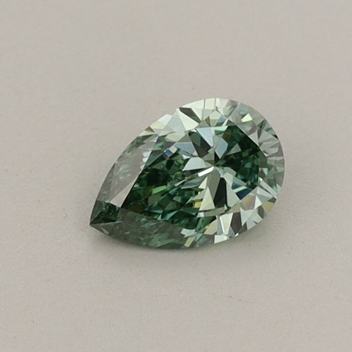 0.3 CT Fancy Vivid Green PEAR