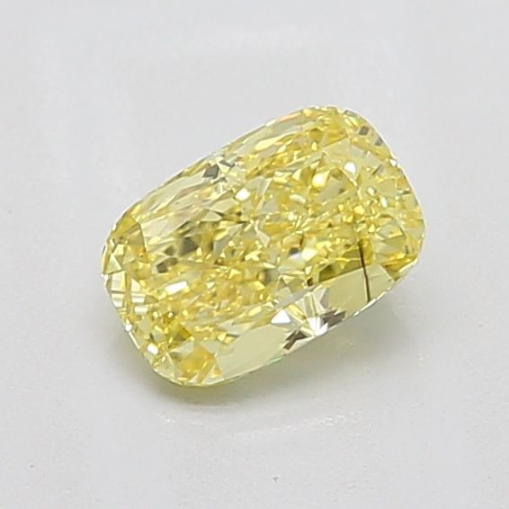 1.07 CT Fancy Vivid Yellow CUSHION MODIFIED