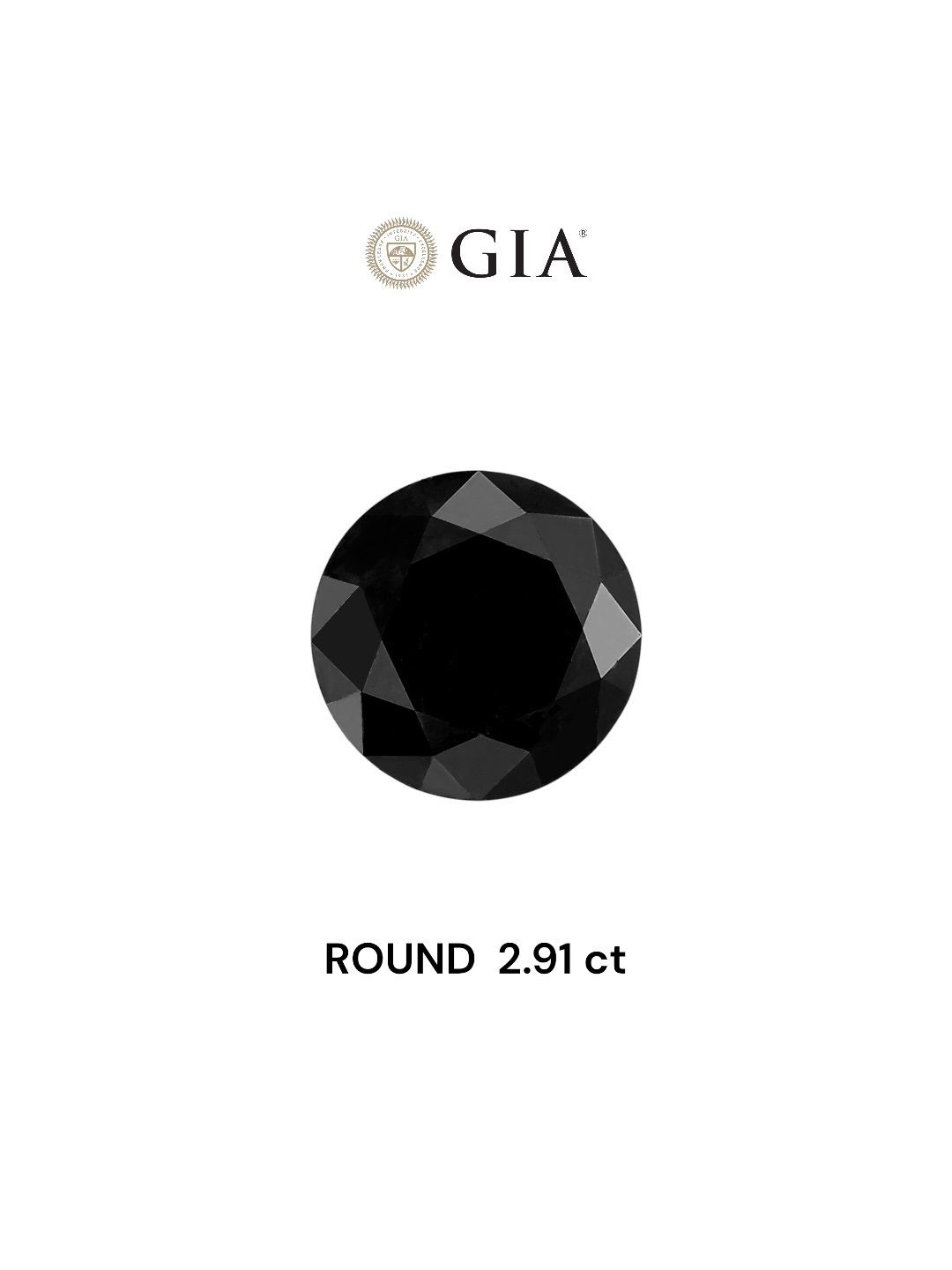 2.91 ct Round diamond
