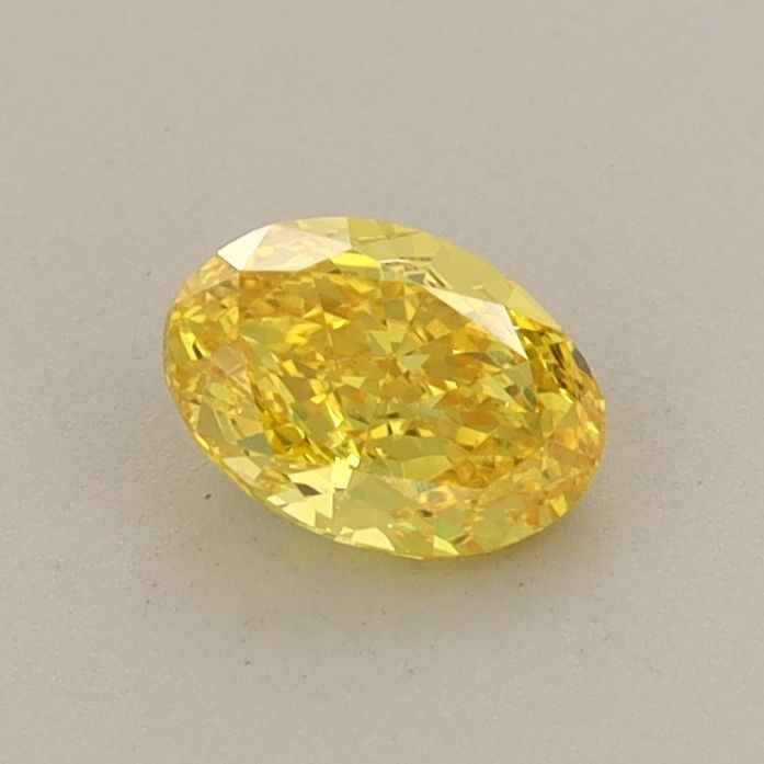 0.48 CT Fancy Vivid Yellow OVAL