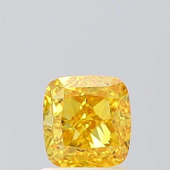 0.99 CT Fancy Vivid Yellow CUSHION MODIFIED
