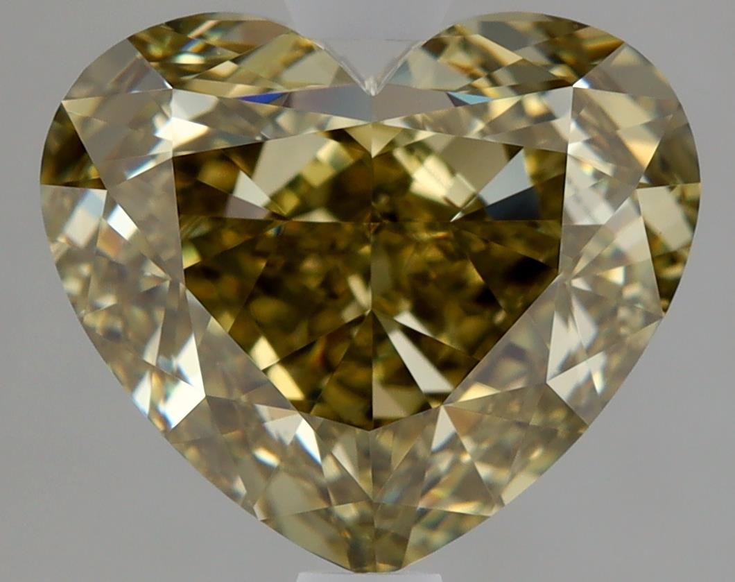 Diament 2.09 ct Fancy Dark Gray Greenish Yellow/VVS1