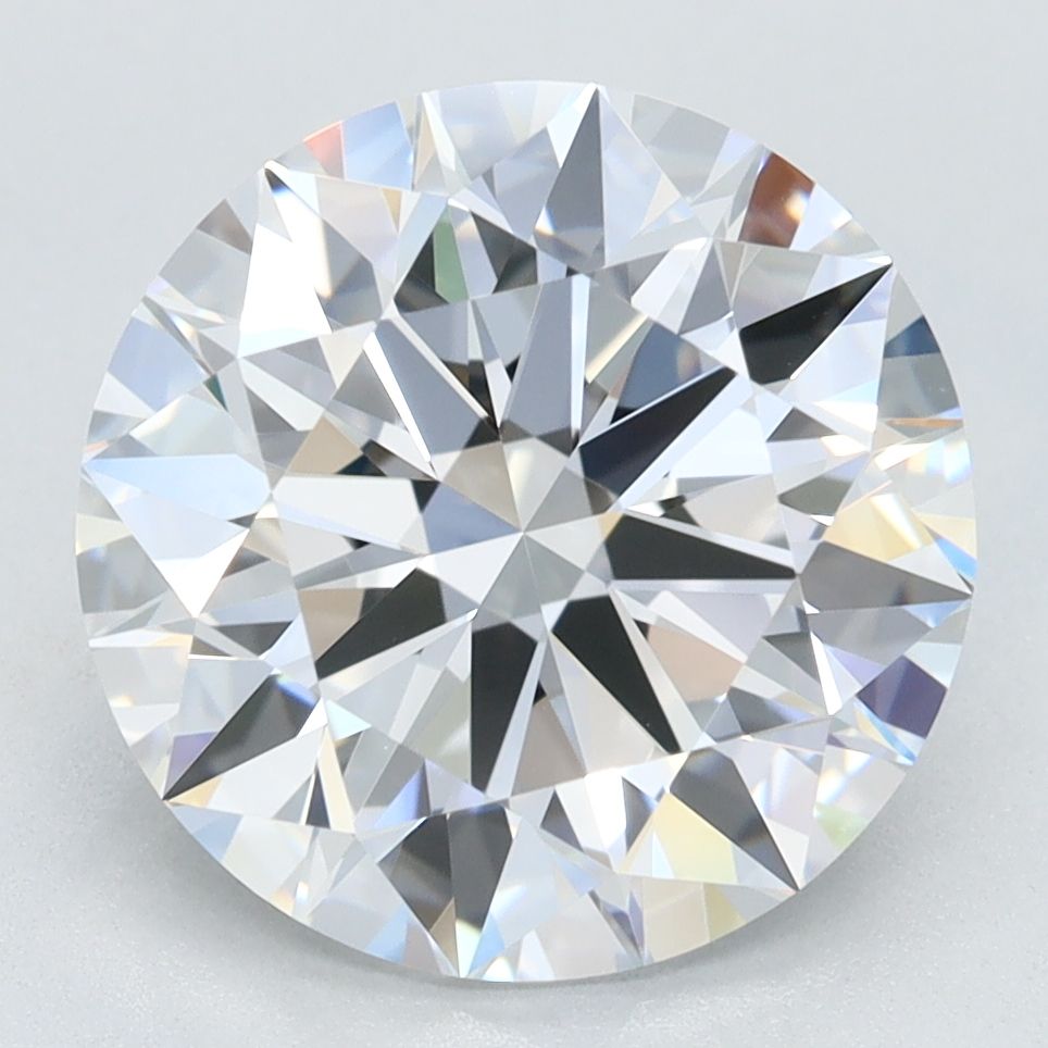 Diamant Rond 3.65 ct - Couleur D - Pureté VVS1