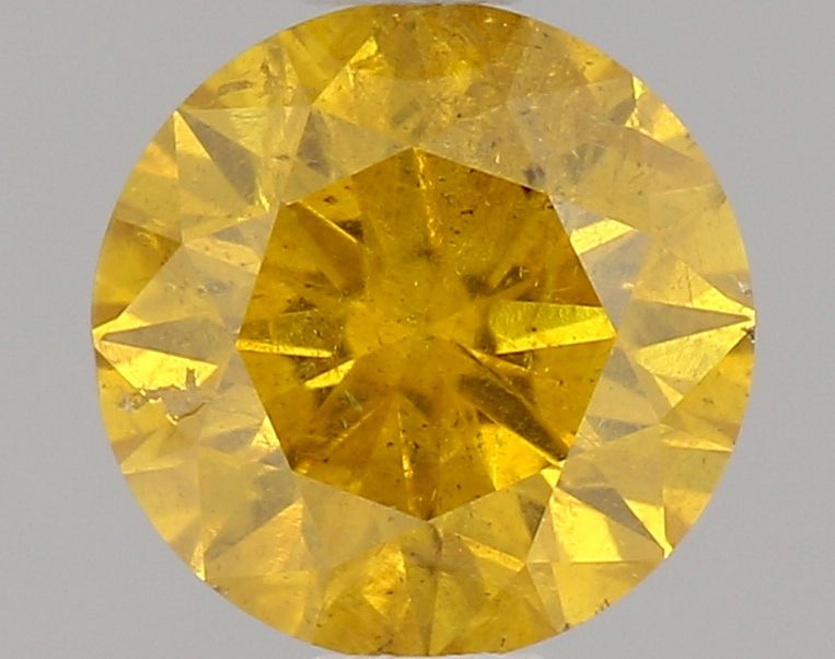 Diament 0.6 ct Fancy Vivid Orangey Yellow/I1
