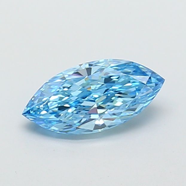 1.41 CT Fancy Vivid Blue MARQUISE