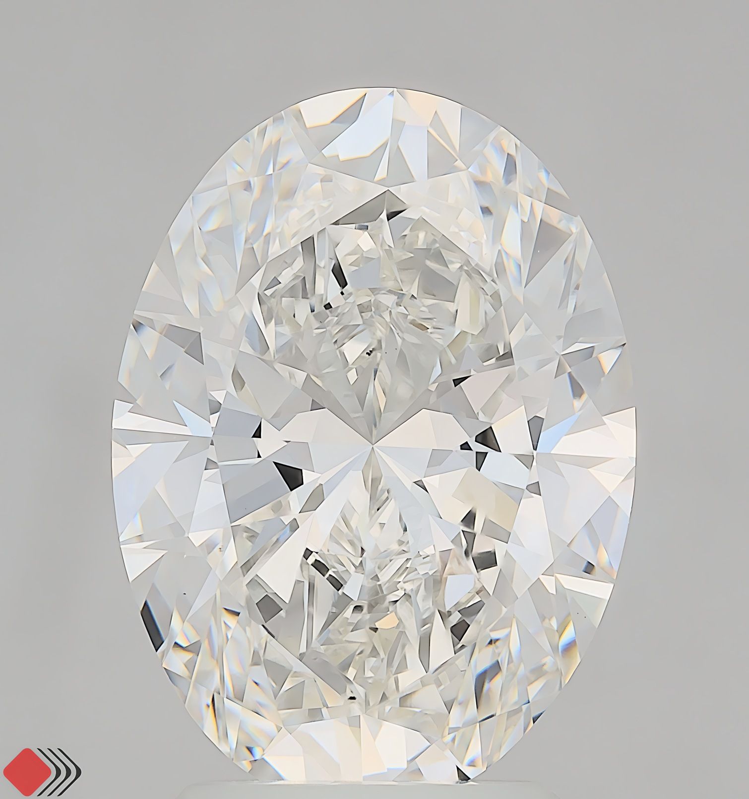 3.07 ct. oval Lab Grown Diamond front image