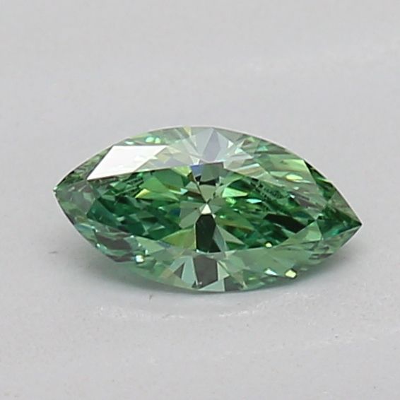 0.18 CT Fancy Vivid Green MARQUISE