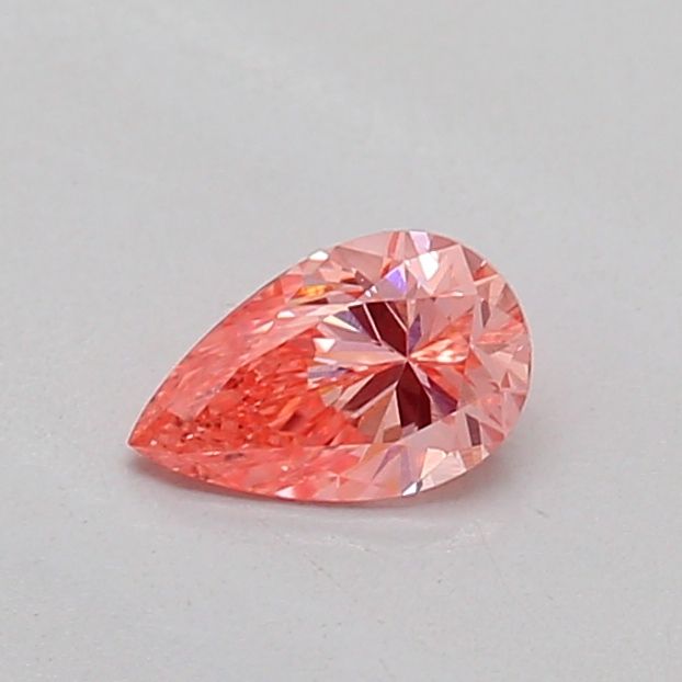 0.19 CT Fancy Vivid Pink PEAR