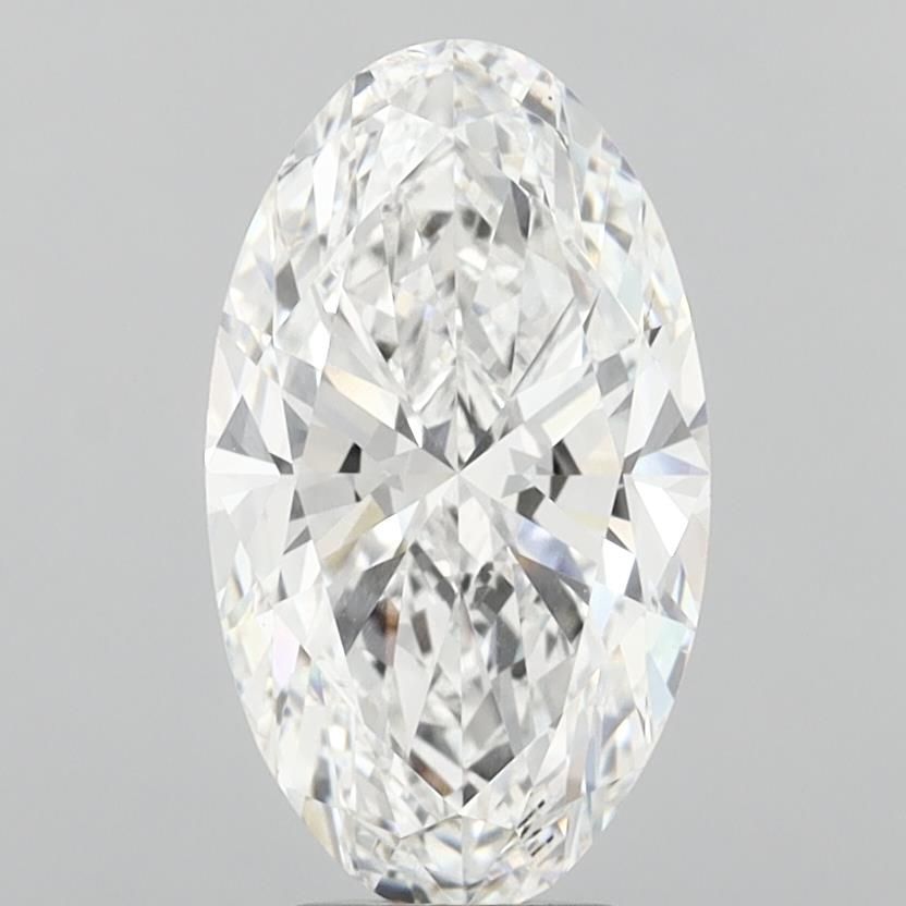6.08 ct. oval Lab Grown Diamond front image