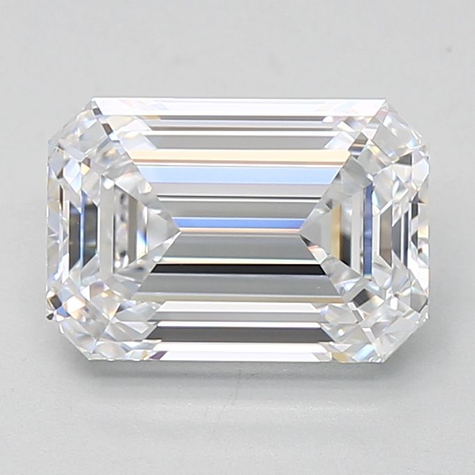 Diamant Émeraude 2.53 ct - Couleur D - Pureté VVS1