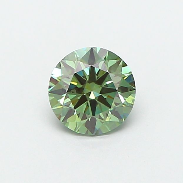 1.09 CT Fancy Vivid Green ROUND
