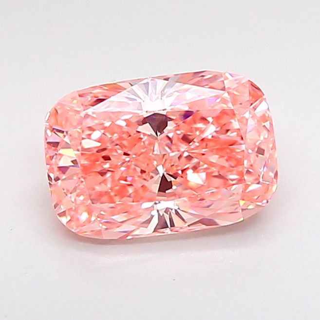 1.26 CT Fancy Vivid Pink CUSHION MODIFIED