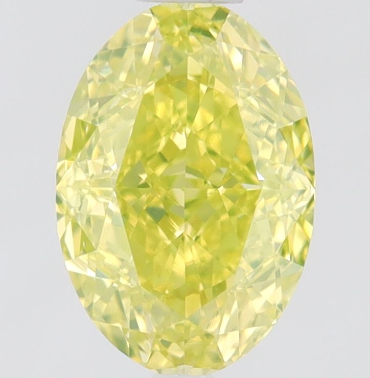 Diament 0.71 ct Fancy Intense Greenish Yellow/VVS2