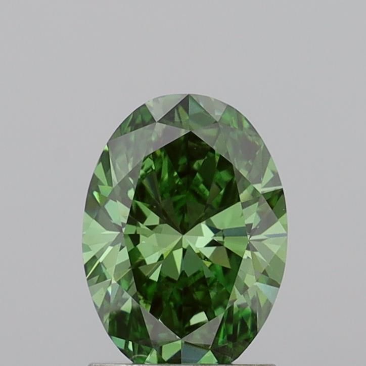 1.5 CT Fancy Vivid Green OVAL